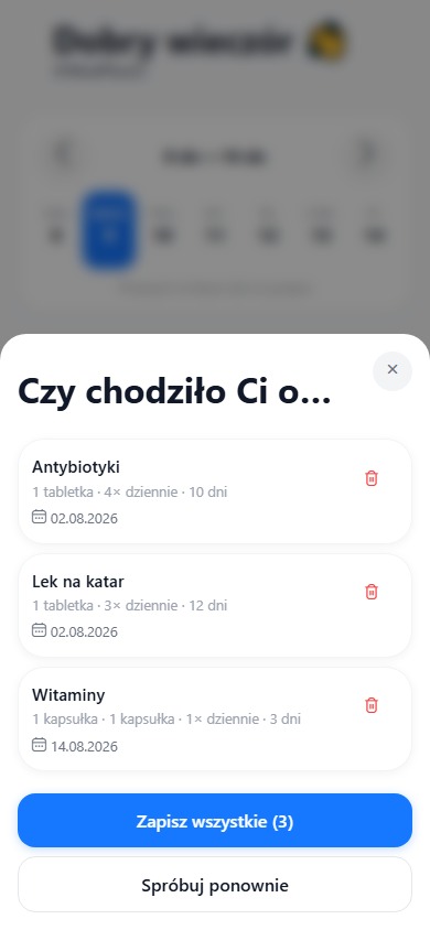 AI tworzy trzy kursy leków z jednej wiadomości głosowej
